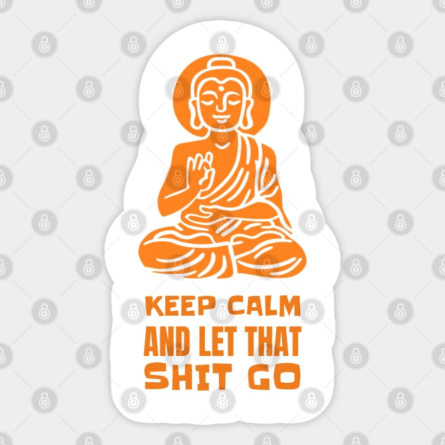 Buddha Yoga Yogi Meditation Sticker by T-Shirt Dealer